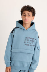 Sleeve Pocket Petrol Blue Pajama